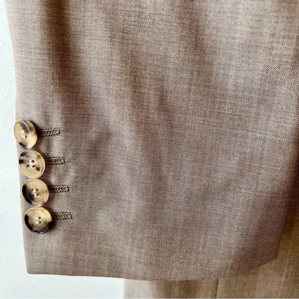 Boss Men's Taupe Suit Jacket - Single-Breasted Tailored Look - Picture 10 of 10